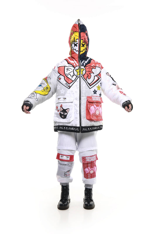 MAD BUNNY OVERSIZED REVERSIBLE JACKET
