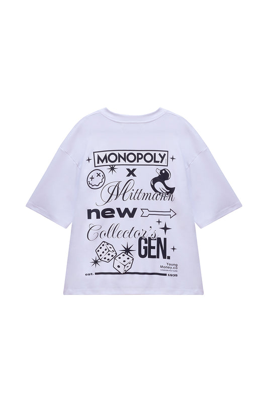 Camiseta Branca Young Money MONOPOLY x MITTMANN