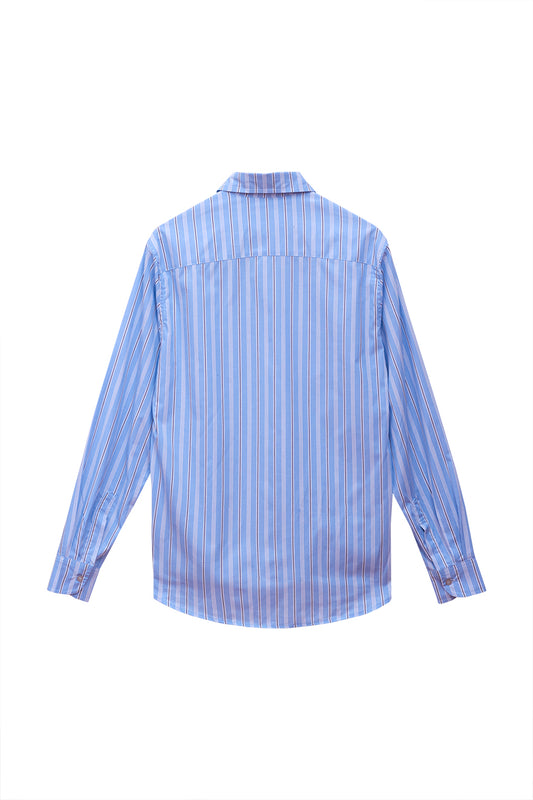 Camisa Alfaiataria Azul com Gravata MONOPOLY x MITTMANN