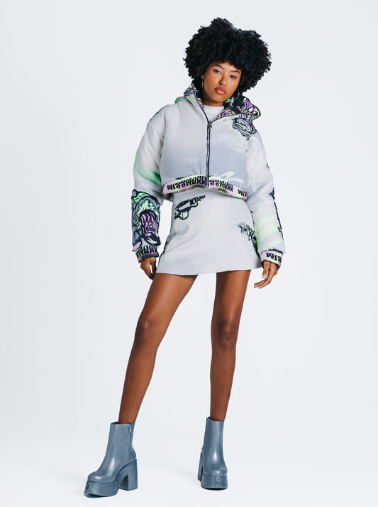 Mad Bunny Off-white Double-Sided Skirt