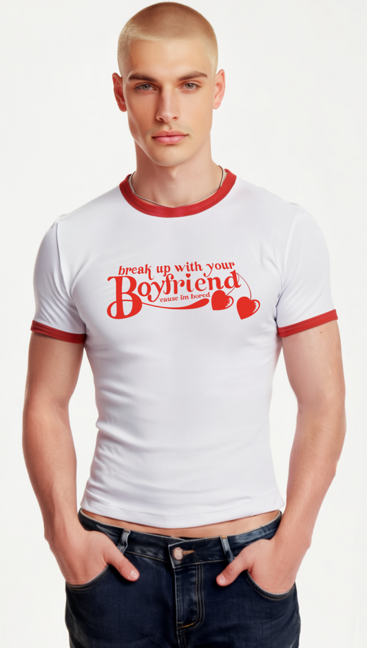 Baby Tee "Break Up with your Boyfriend"
