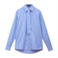 Camisa Alfaiataria Azul com Gravata MONOPOLY x MITTMANN