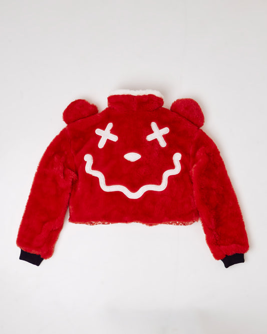 Jaqueta Cropped Ursinho MONOPOLY X MITTMANN (Vermelha)