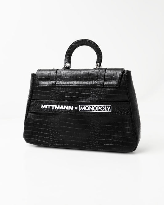 Maleta Office Croco MONOPOLY X MITTMANN (Preta)