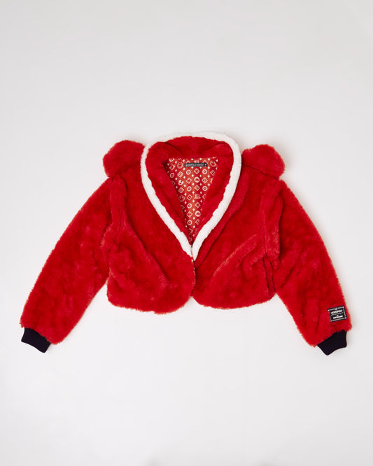 Jaqueta Cropped Ursinho MONOPOLY X MITTMANN (Vermelha)