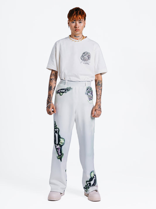 Calça Dupla-Face Mad Bunny Off White