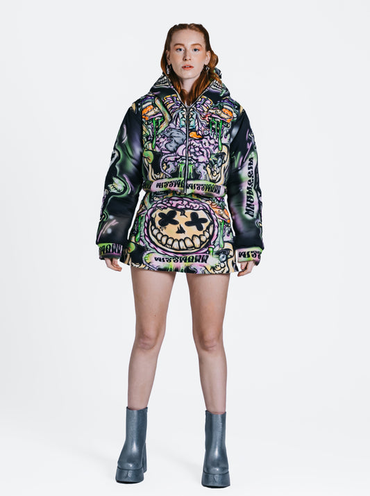 Mad Bunny Off-white Double-Sided Skirt
