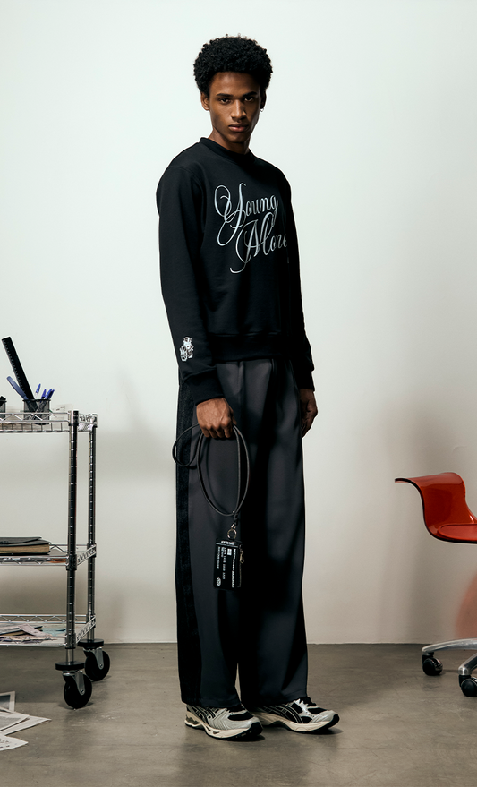 Calça Alfaiataria Preta e Jeans Preto MONOPLY x MITTMANN