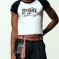 Baby Tee Preta Broke With Expensive Taste MONOPOLY x MITTMANN