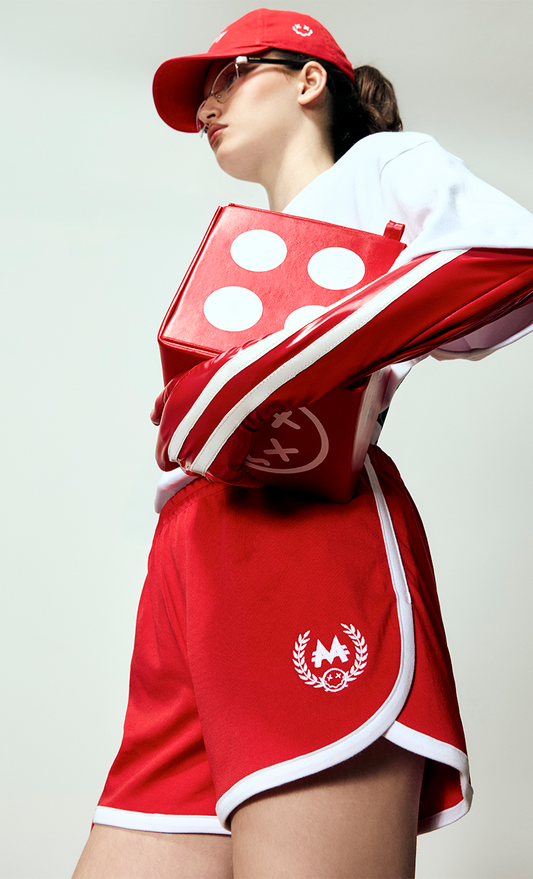 Shorts Esportivo Vermelho MONOPOLY X MITTMANN