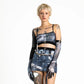 Blue Jeans Mesh Tulle Top