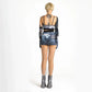 Blue Jeans Mesh Tulle Top